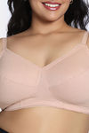 Zivame True Curv Beautilful Basics Double Layered Non Wired Full Coverage Super Support Bra - Maple Sugar — thumbnail 4